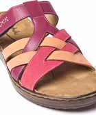 ZAHARA FUCHSIA PINK MULTI LEATHER