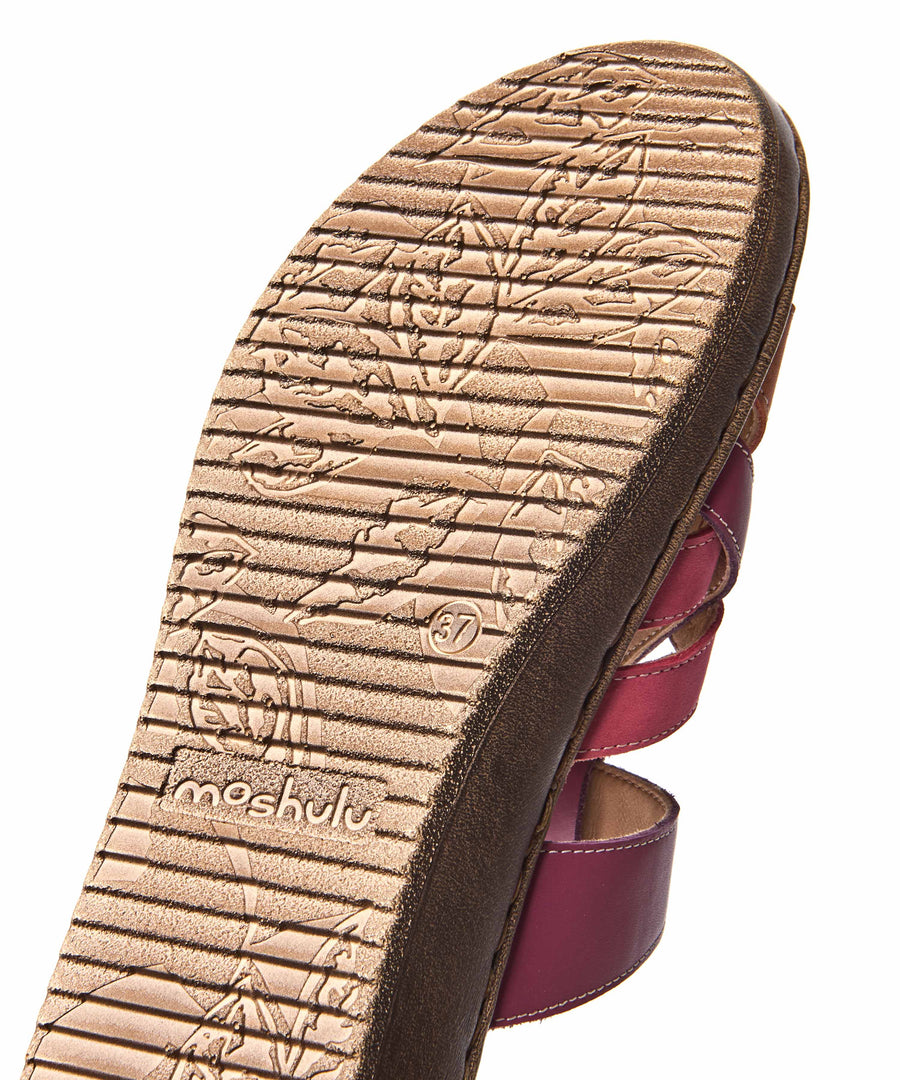 ZAHARA FUCHSIA PINK MULTI LEATHER