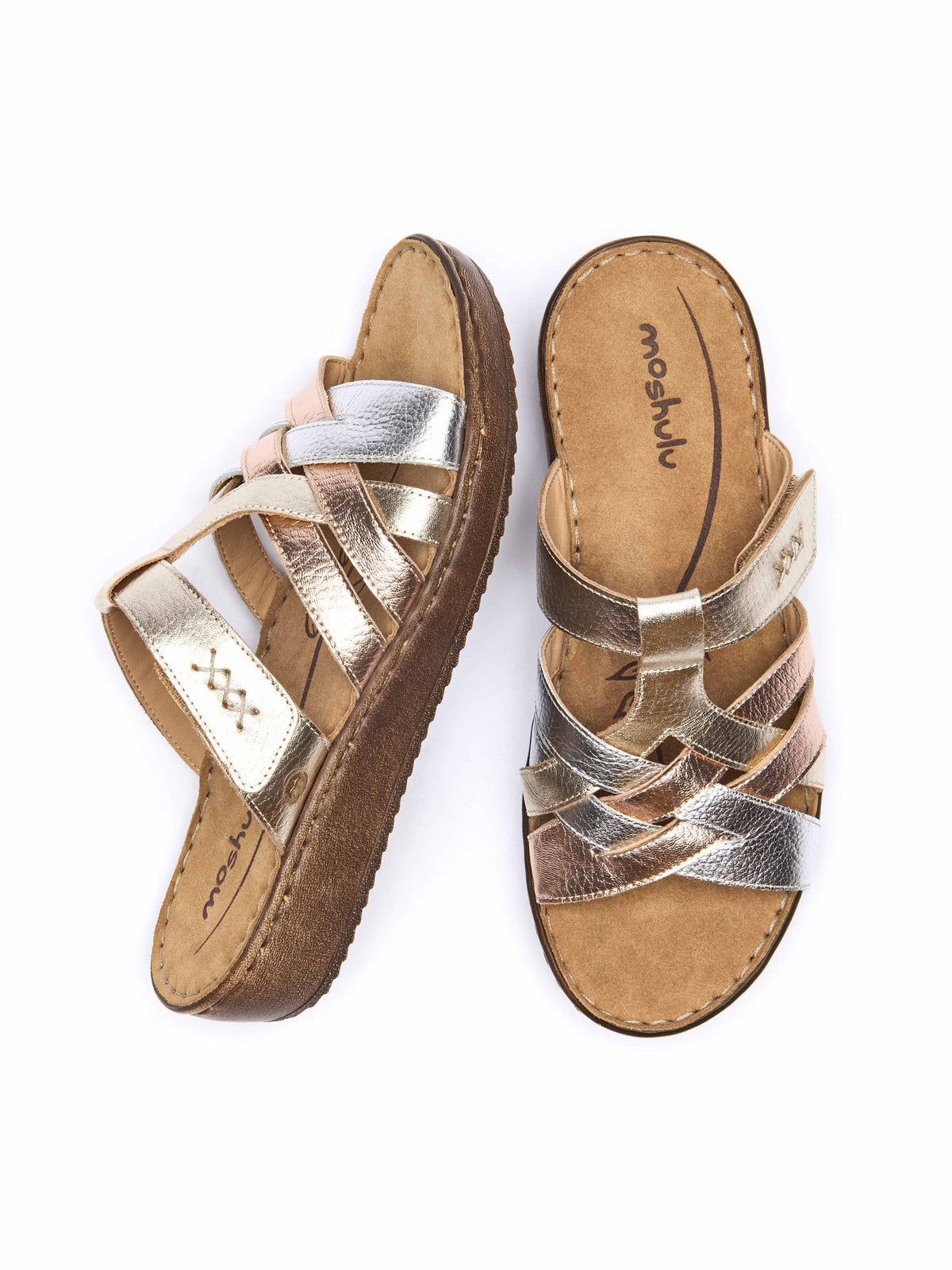 ZAHARA METALLIC MULTI LEATHER