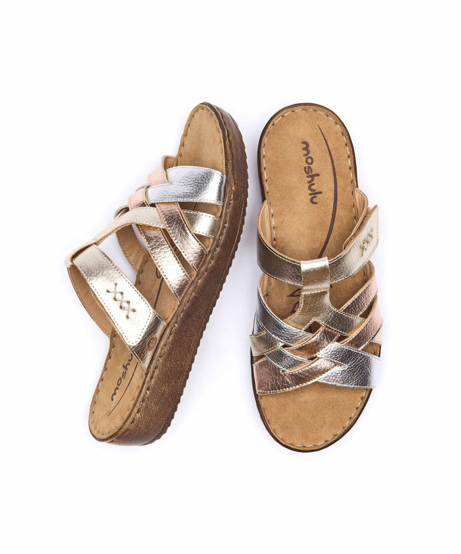 ZAHARA METALLIC MULTI LEATHER