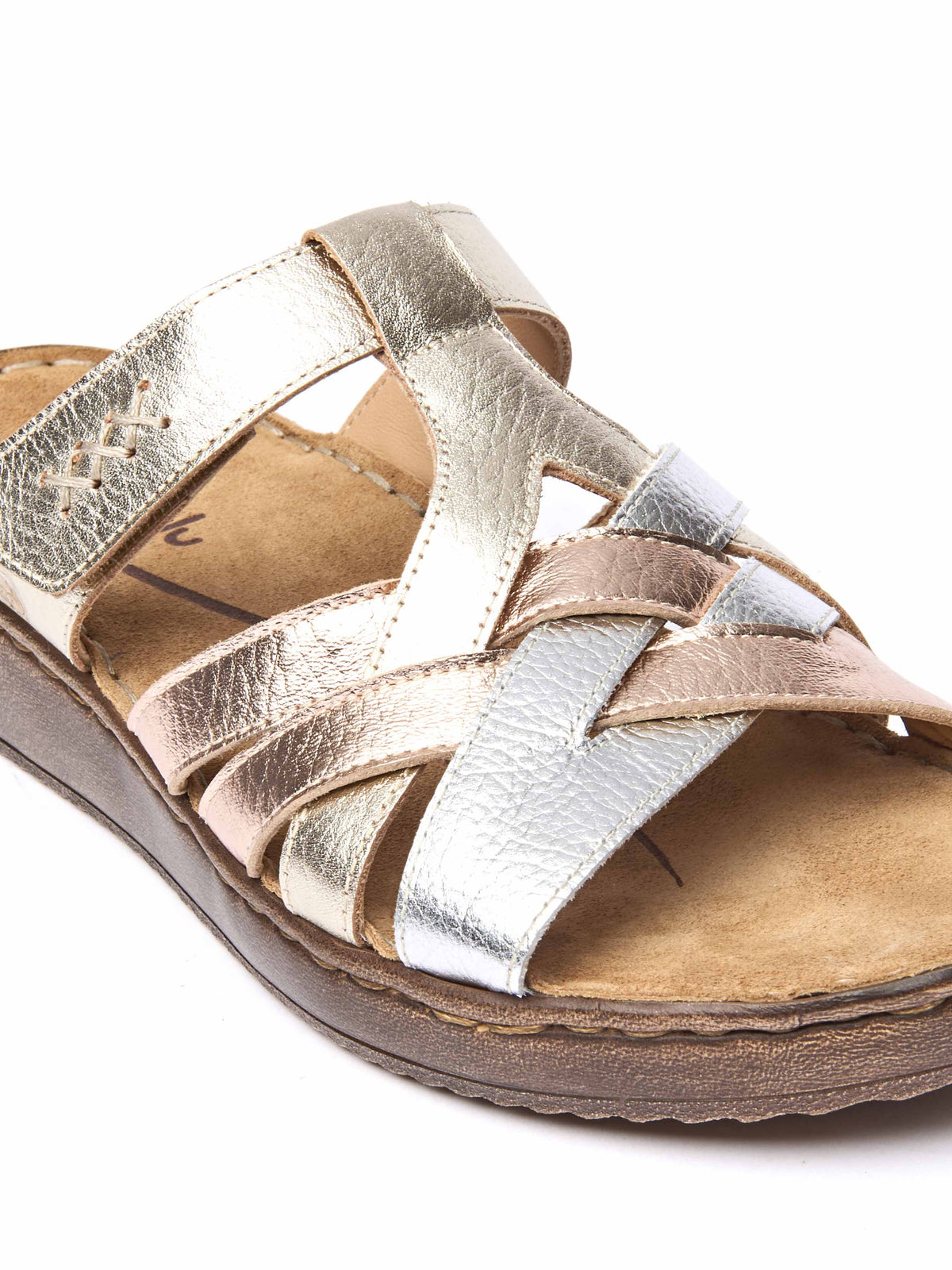 ZAHARA METALLIC MULTI LEATHER