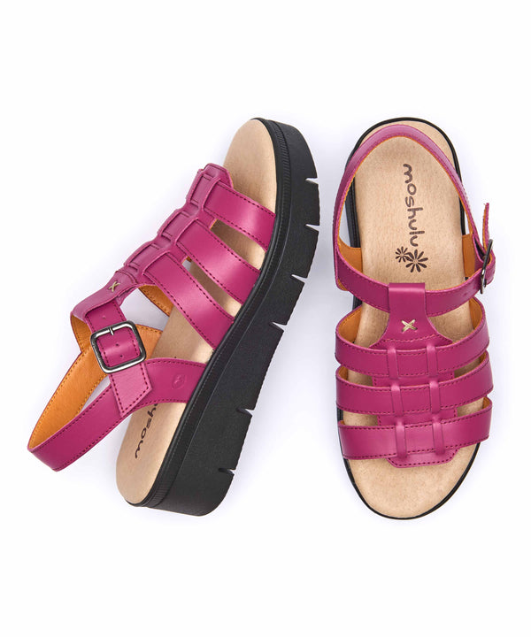 TULSA FUCHSIA PINK LEATHER