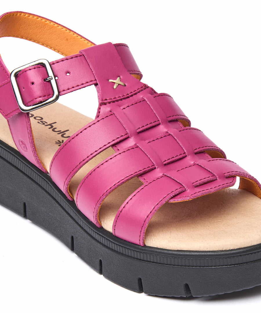 TULSA FUCHSIA PINK LEATHER