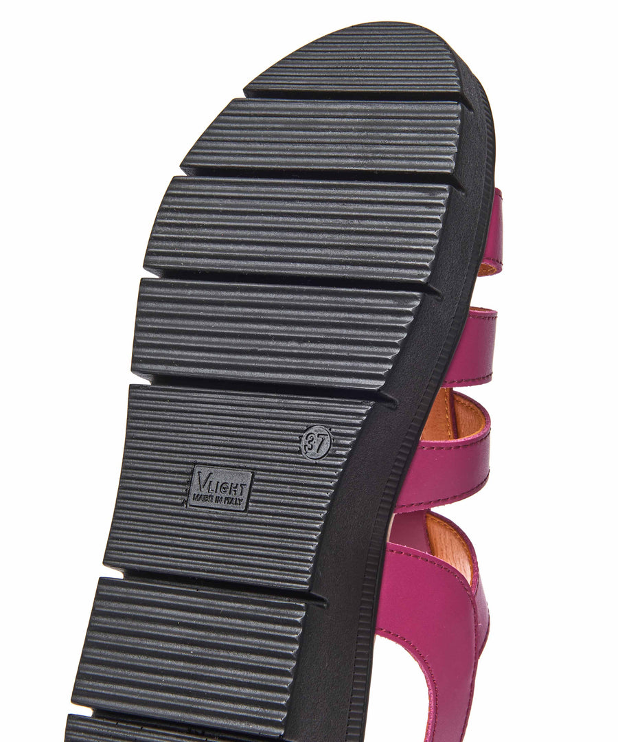 TULSA FUCHSIA PINK LEATHER