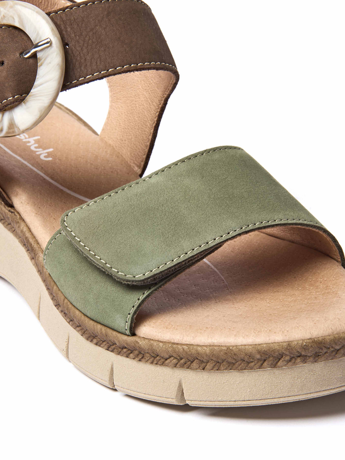 PENHALE BROWN/DARK SAGE NUBUCK