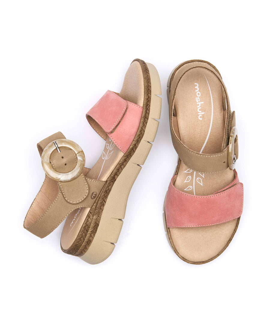 PENHALE TAN/CORAL PINK NUBUCK