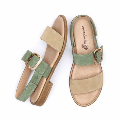 HEDDON DARK SAGE/SAND SUEDE