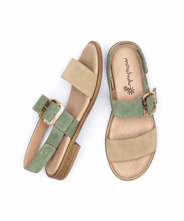 HEDDON DARK SAGE/SAND SUEDE