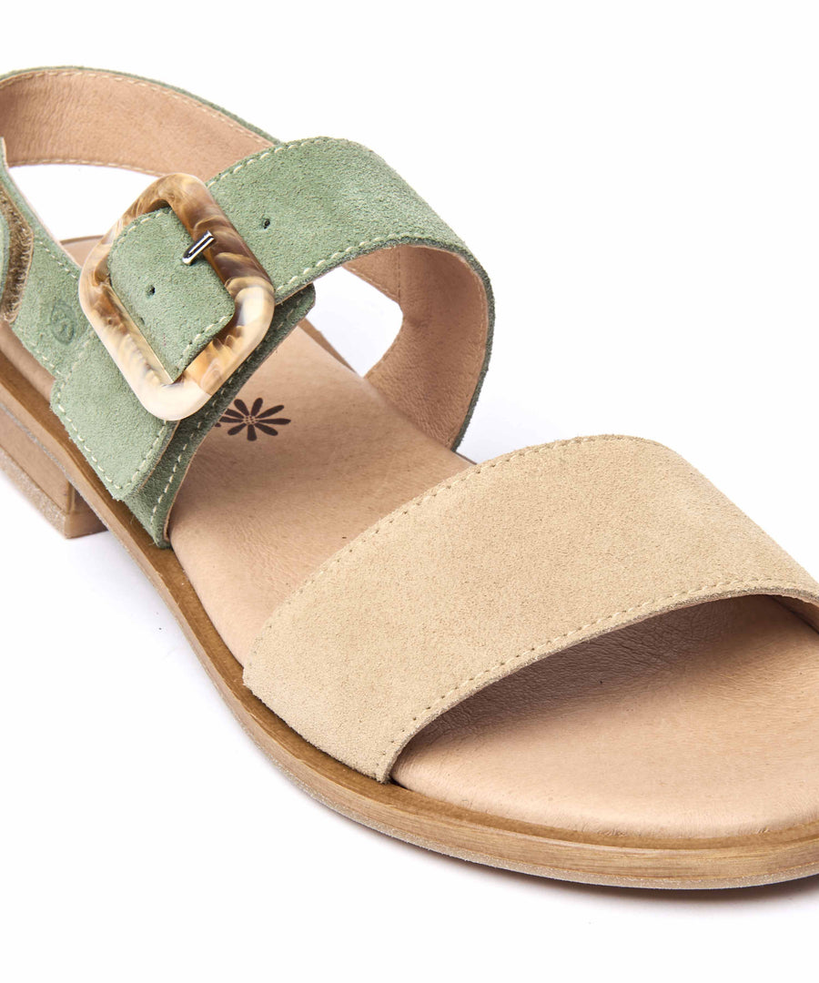 HEDDON DARK SAGE/SAND SUEDE