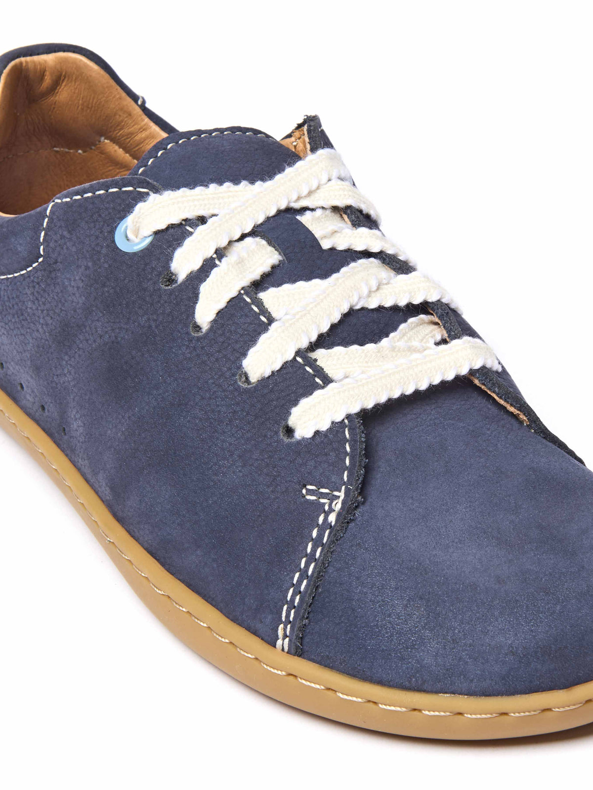 Blue ladies moccasin-style trainer - POLZEATH INDIGO NUBUCK