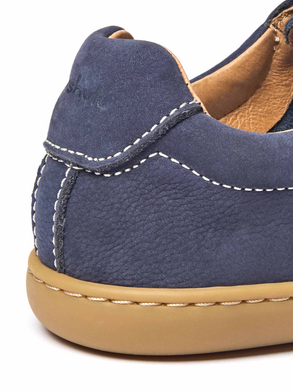 Blue ladies moccasin-style trainer - POLZEATH INDIGO NUBUCK