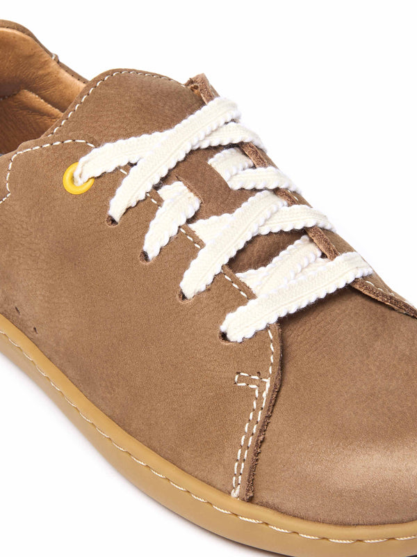 Brown ladies moccasin-style trainer - POLZEATH PECAN NUBUCK