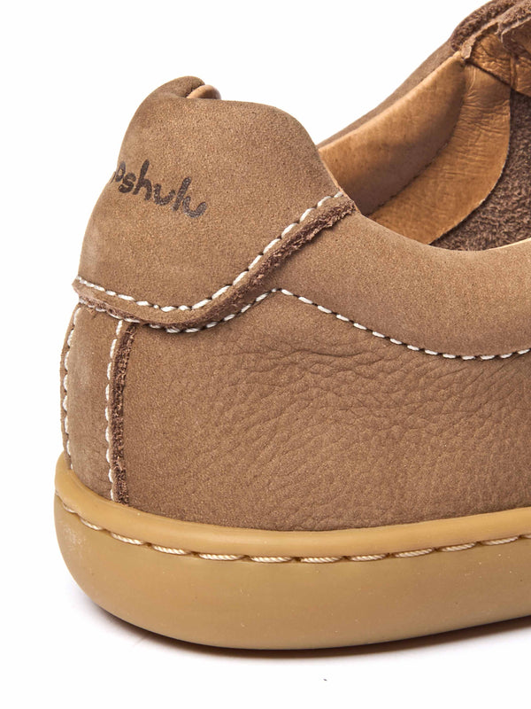 Brown ladies moccasin-style trainer - POLZEATH PECAN NUBUCK