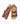 PALME TAN WAXY LEATHER | Brown multistrap leather cork footbed sandals ...