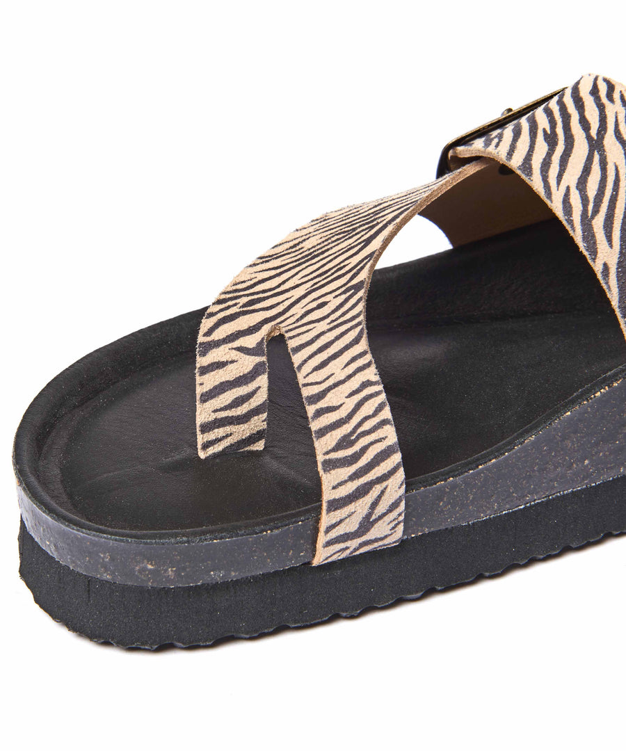 WILMA BOLD ZEBRA PRINT SUEDE