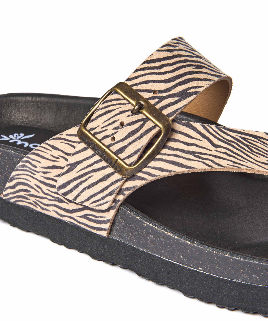 WILMA BOLD ZEBRA PRINT SUEDE