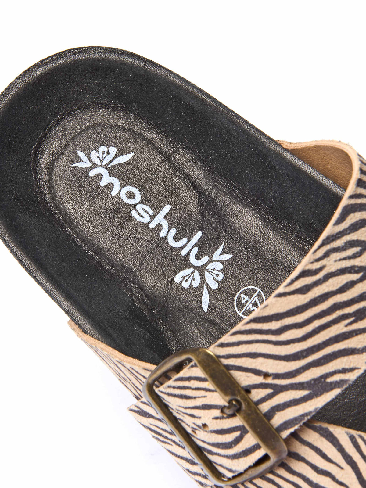 WILMA BOLD ZEBRA PRINT SUEDE