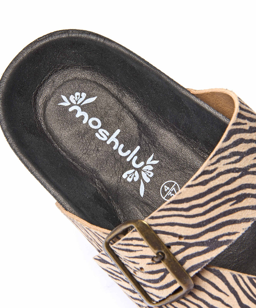 WILMA BOLD ZEBRA PRINT SUEDE