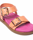 NEWARK 2 PAPAYA/FUCHSIA PINK LEATHER
