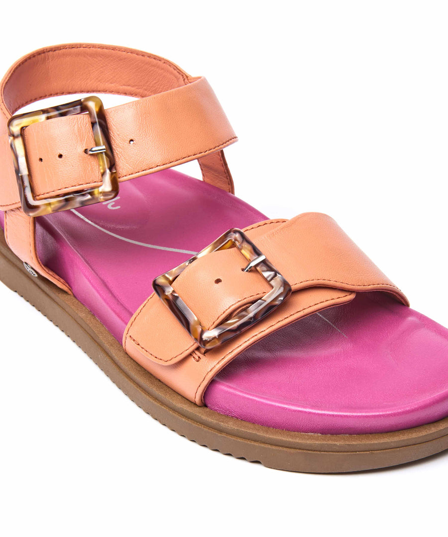 NEWARK 2 PAPAYA/FUCHSIA PINK LEATHER