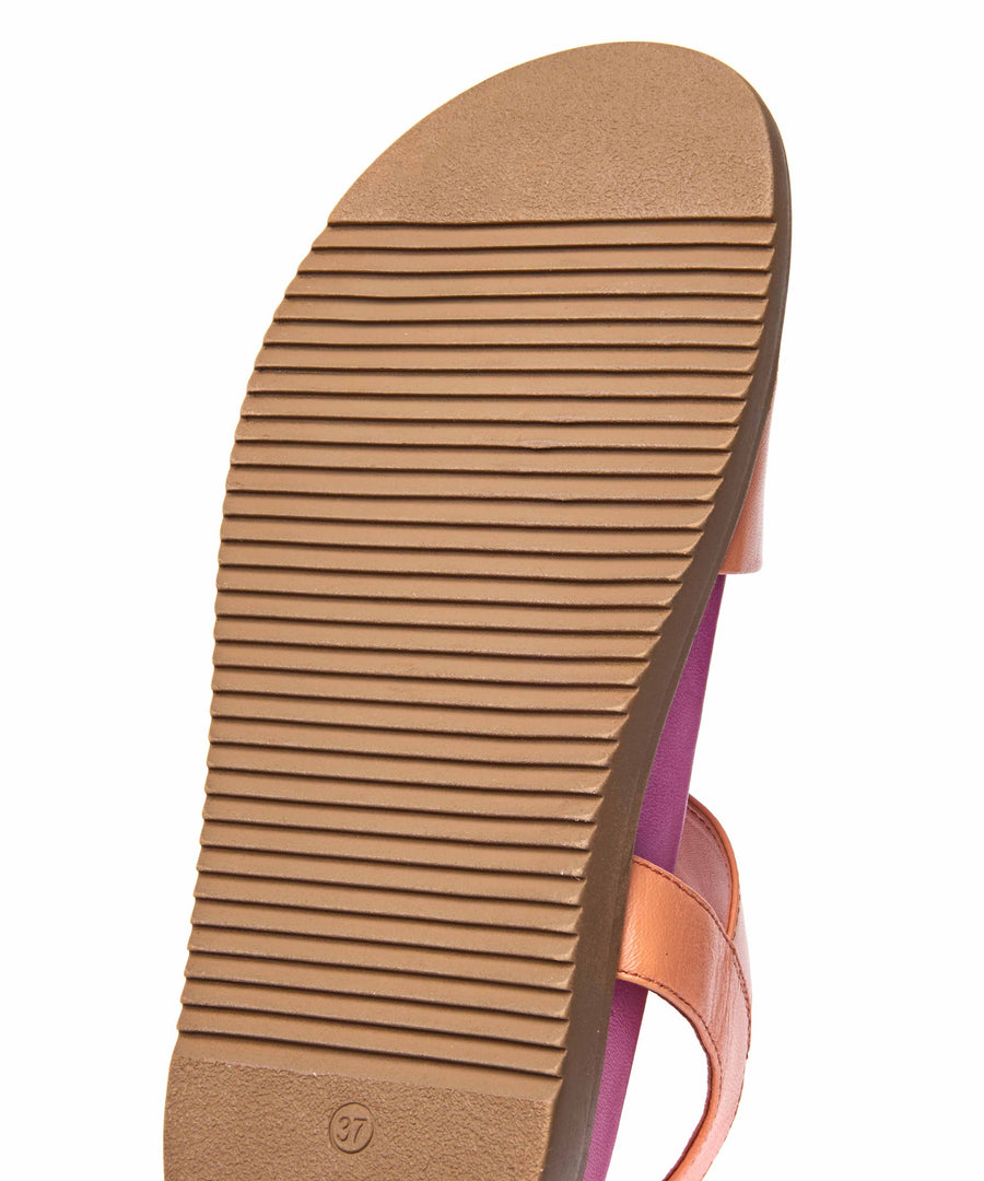 NEWARK 2 PAPAYA/FUCHSIA PINK LEATHER