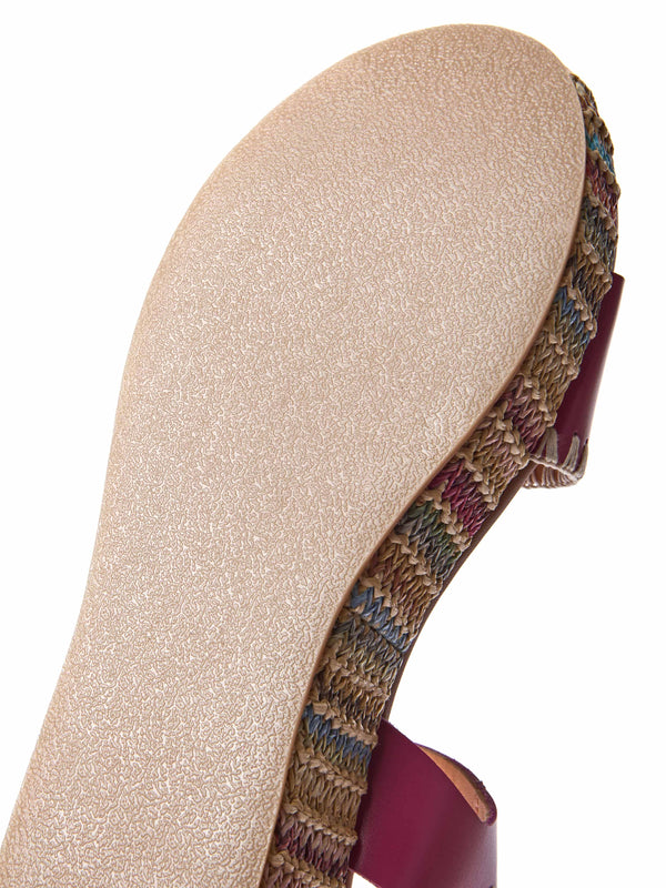 PEACH CRUMBLE FUCHSIA PINK LEATHER