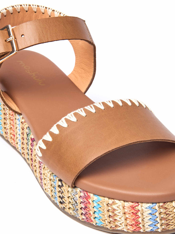 PEACH CRUMBLE TAN LEATHER