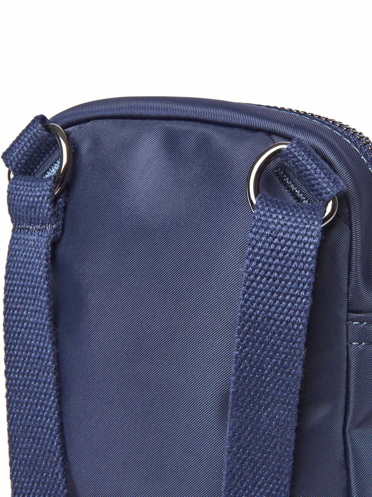 Blue ladies' woven cross-body bag - CATBELLS INDIGO/HARBOUR BLUE