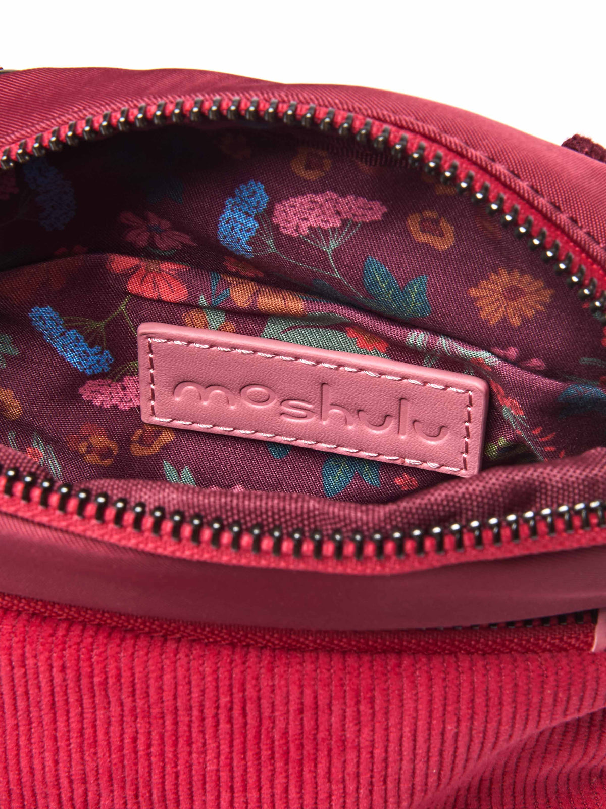 Red ladies' woven cross-body bag - CATBELLS ZINFANDEL/RED