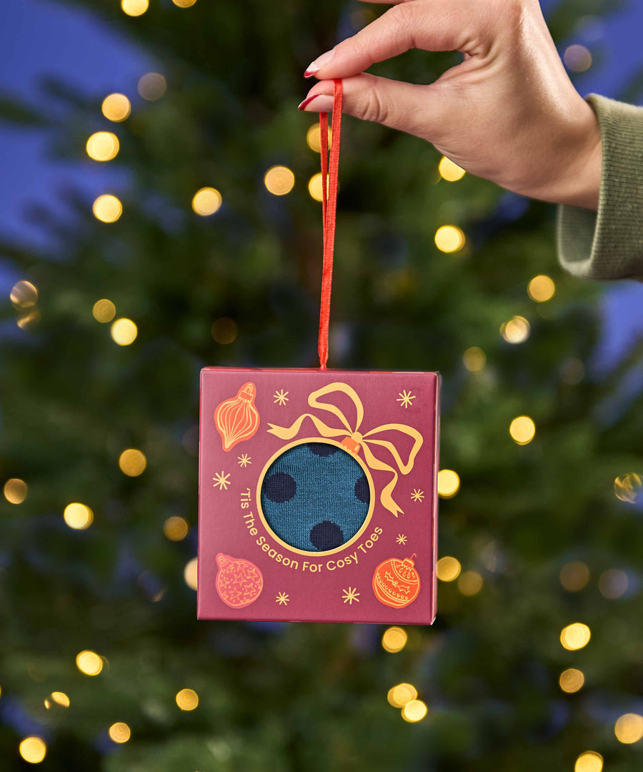CHRISTMAS SOCK BOX FOR HIM BAUBLE LAGOON SPOT