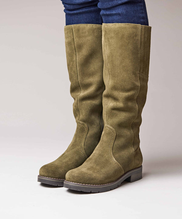 LEIF OLIVE GREEN SUEDE