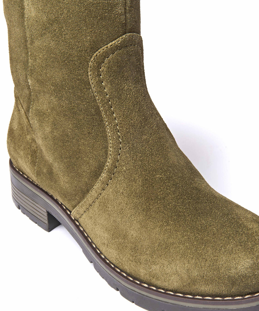 LEIF OLIVE GREEN SUEDE