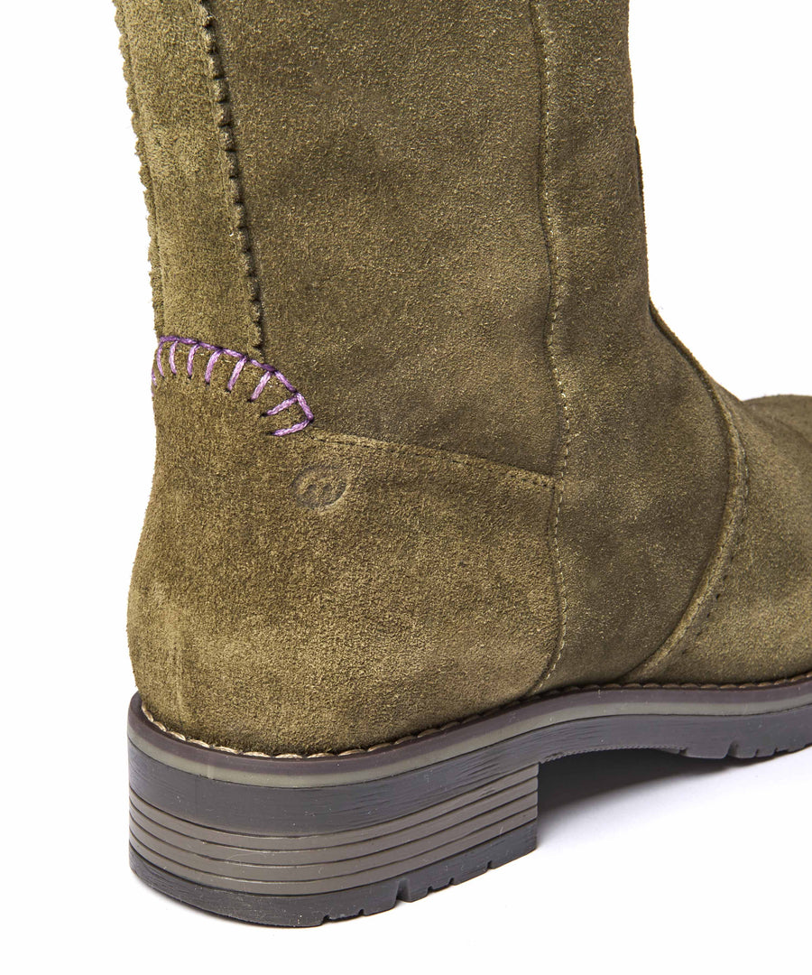 LEIF OLIVE GREEN SUEDE