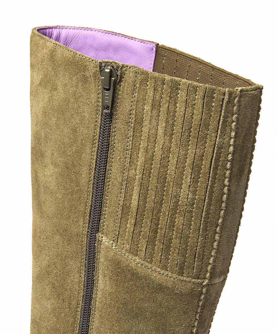 LEIF OLIVE GREEN SUEDE