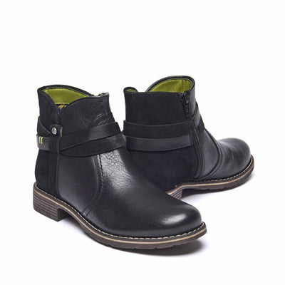 ATOLL BLACK LEATHER/SUEDE