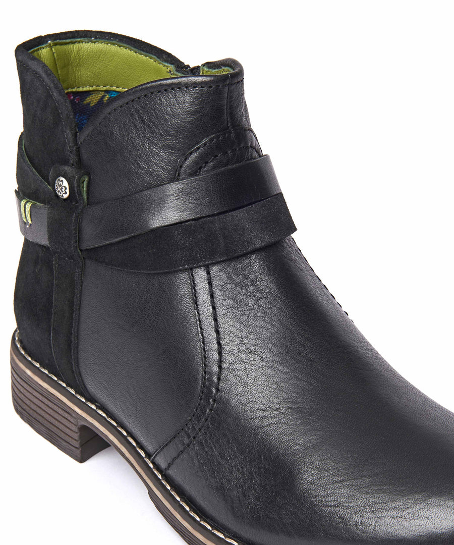 ATOLL BLACK LEATHER/SUEDE
