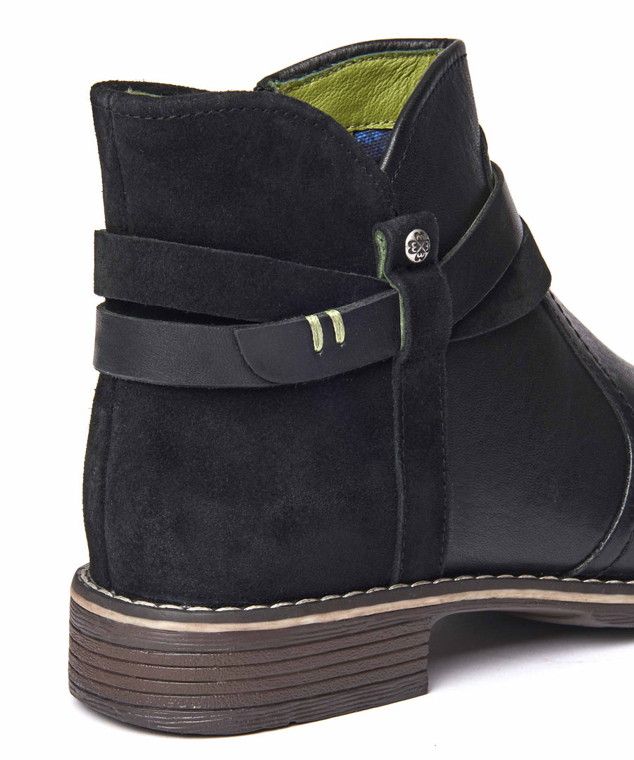 ATOLL BLACK LEATHER/SUEDE