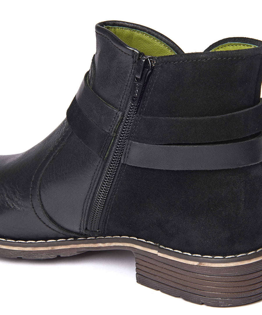 ATOLL BLACK LEATHER/SUEDE