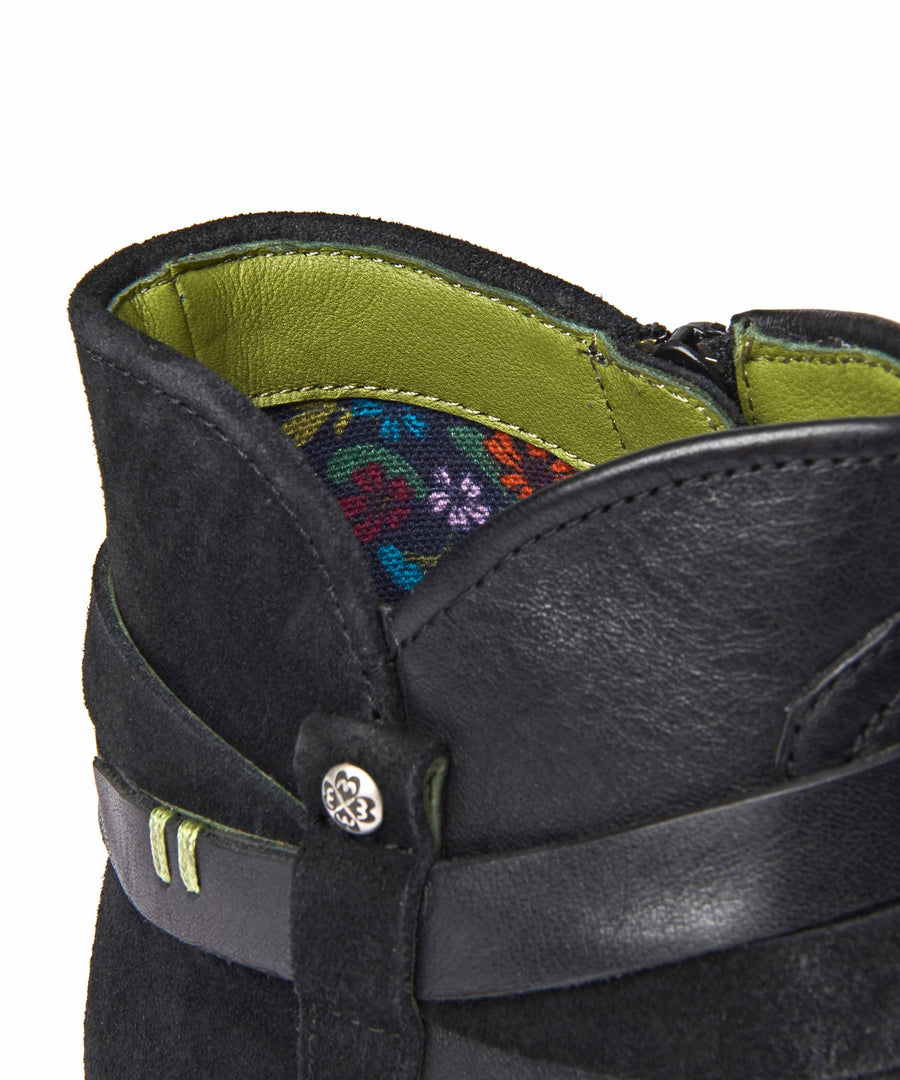 ATOLL BLACK LEATHER/SUEDE