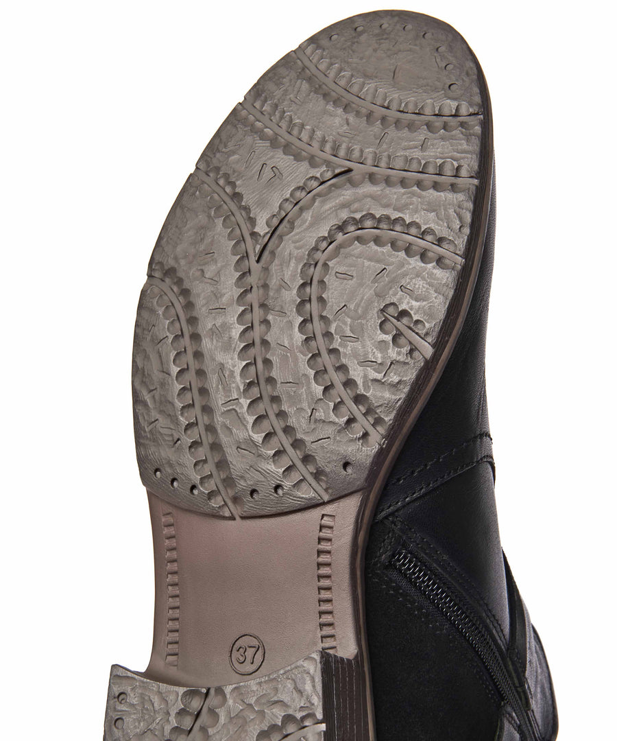 ATOLL BLACK LEATHER/SUEDE