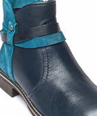 ATOLL INDIGO/LAGOON LEATHER/SUEDE
