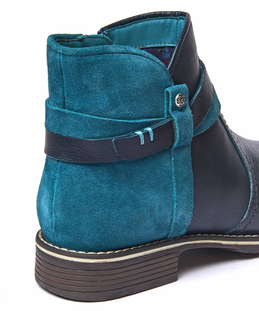 ATOLL INDIGO/LAGOON LEATHER/SUEDE