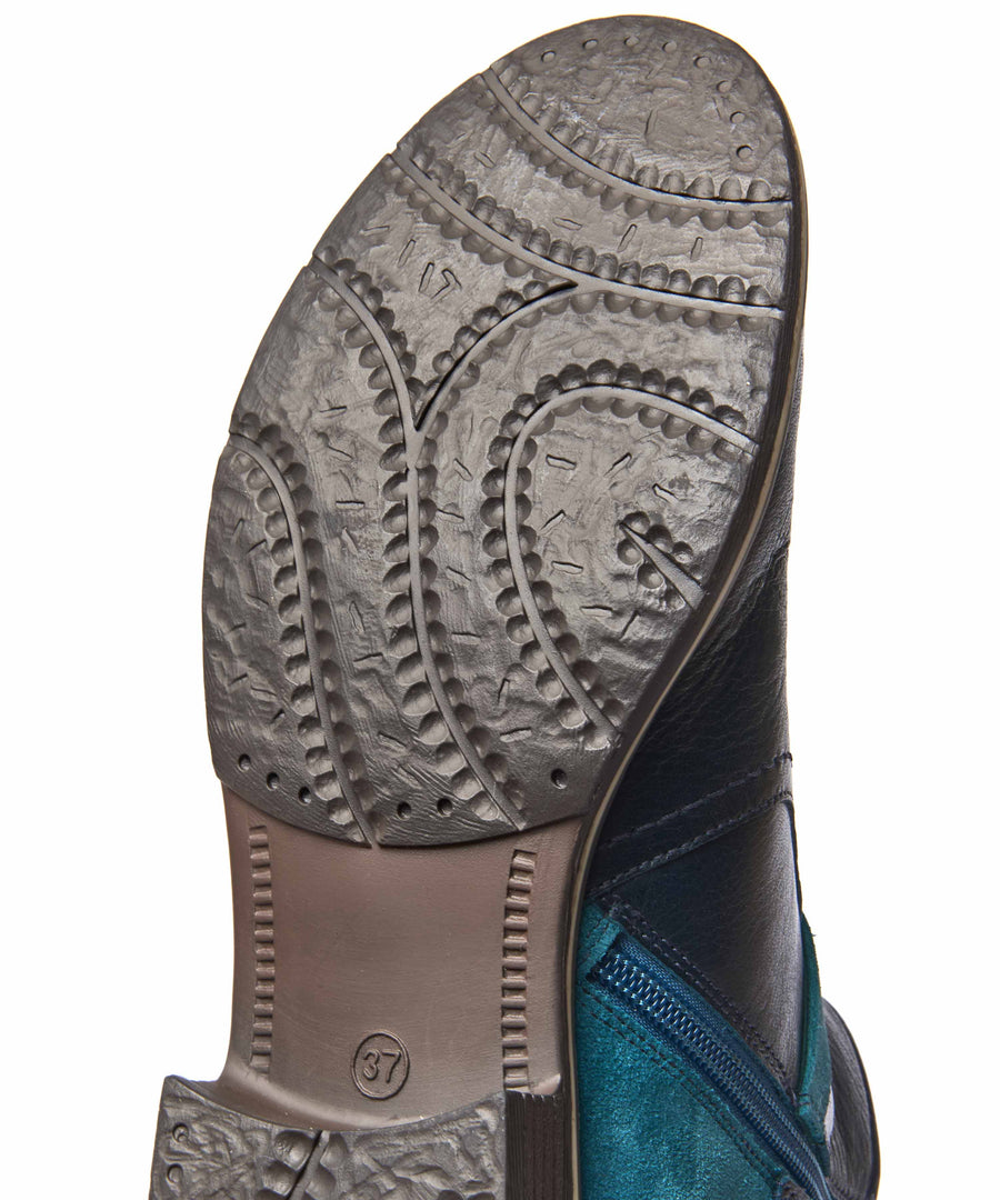 ATOLL INDIGO/LAGOON LEATHER/SUEDE