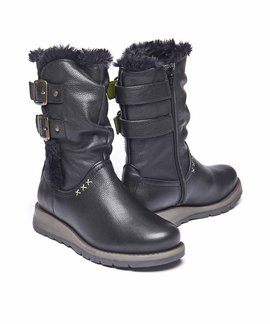 CORSAC BLACK LEATHER