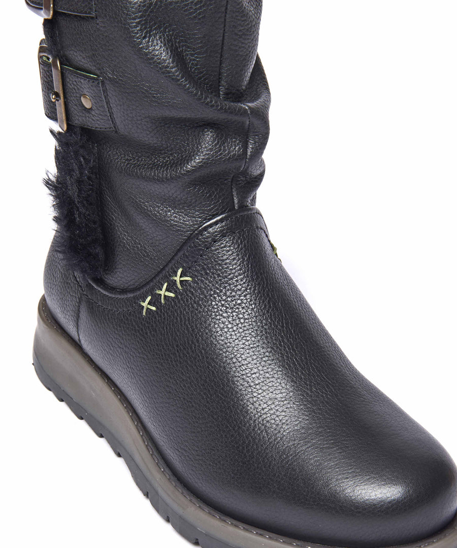 CORSAC BLACK LEATHER