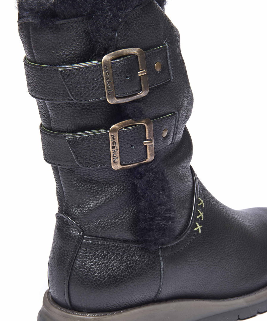 CORSAC BLACK LEATHER