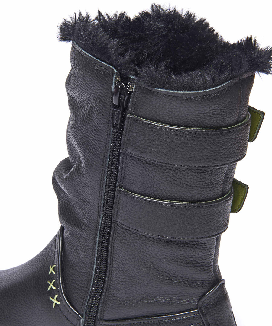 CORSAC BLACK LEATHER