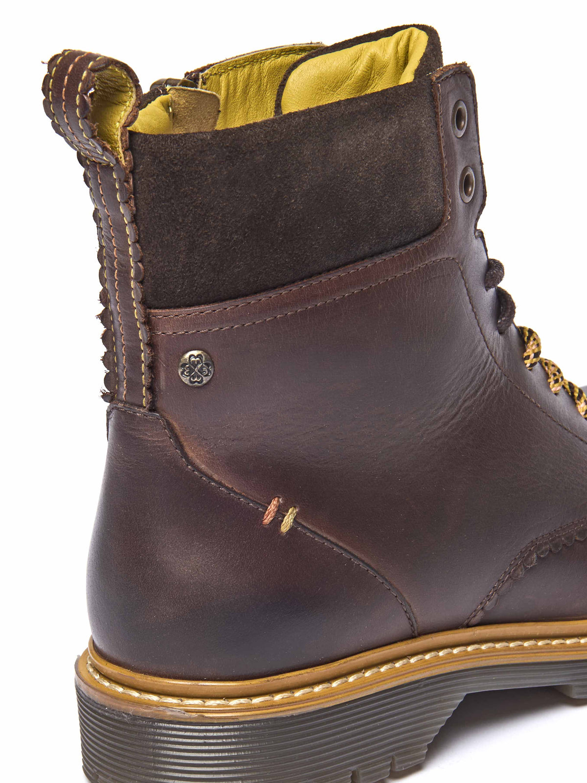 Brown sturdy suede ankle boots - BEATTOCK BROWN WAXY LEATHER