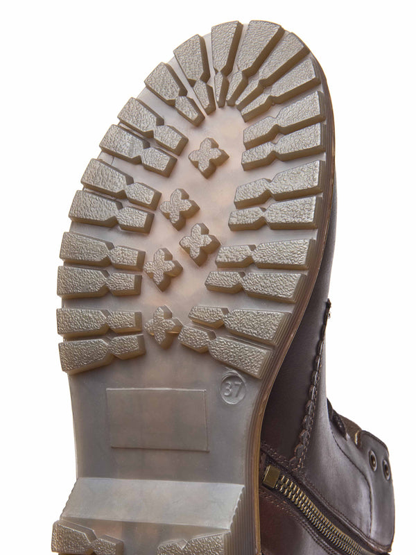 Brown sturdy suede ankle boots - BEATTOCK BROWN WAXY LEATHER