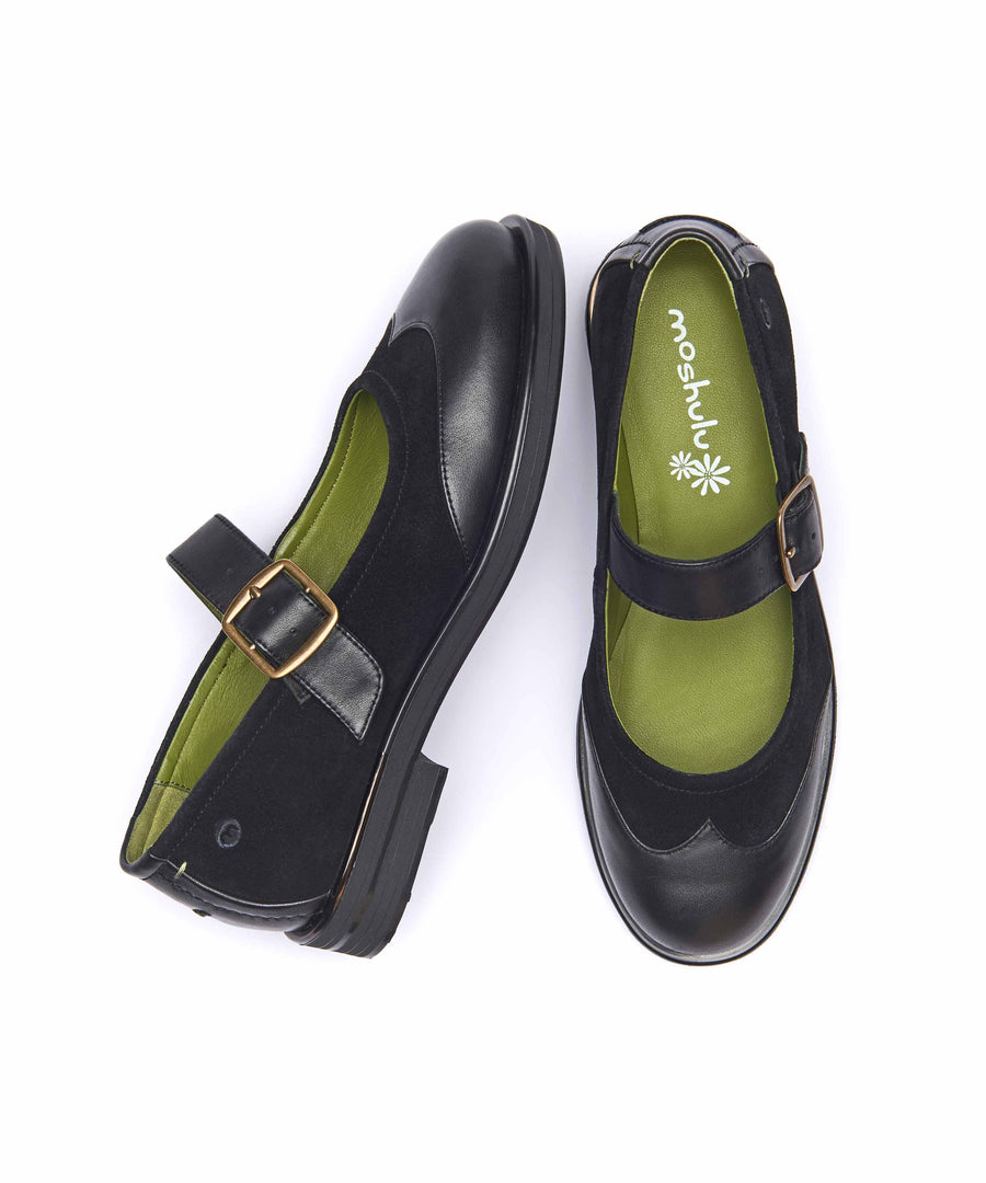 FORSTER BLACK LEATHER /SUEDE